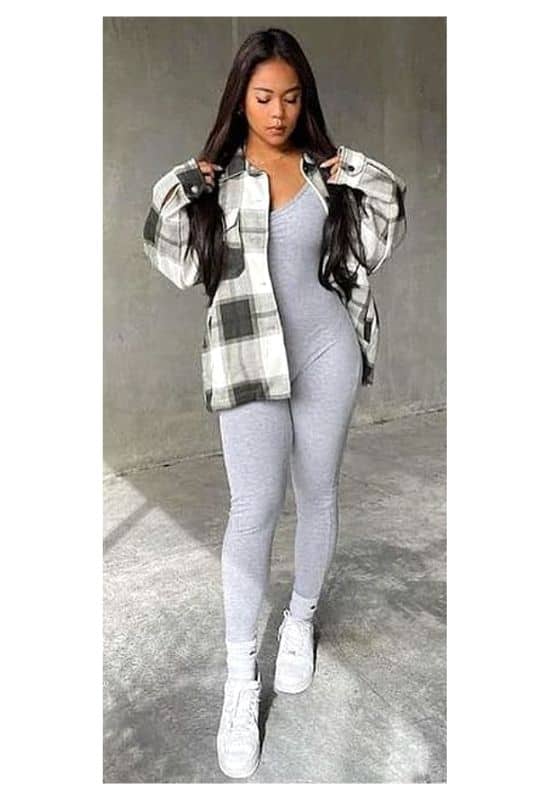 Shacket and jumpsuit outfit ideas