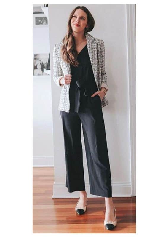 What jacket to wear with a jumpsuit