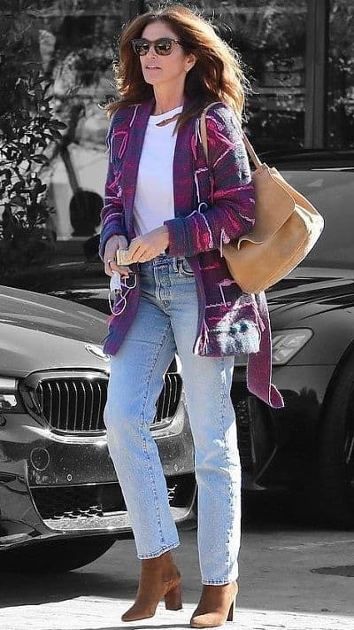 how to wear calf boots jeans