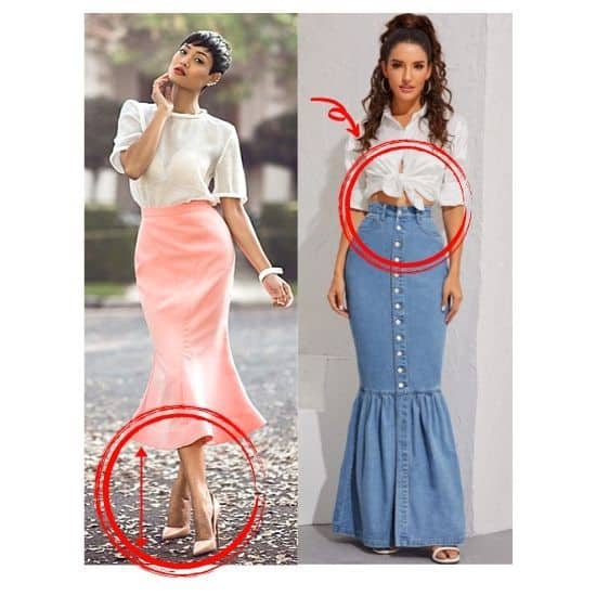 how to style mermaid dress, how to style trumpet dress , how to style fishtail dress