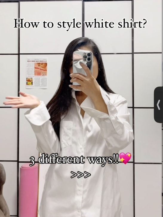 *21 outfits!*How to wear oversized shirts stylishly?❤️👇🏼