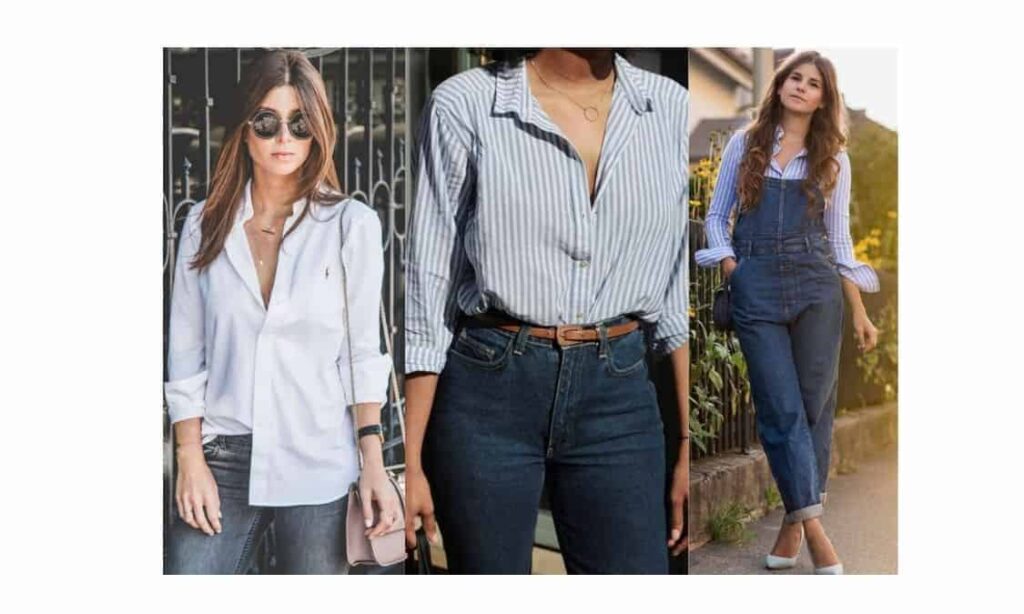 how to wear oxford shirt female 