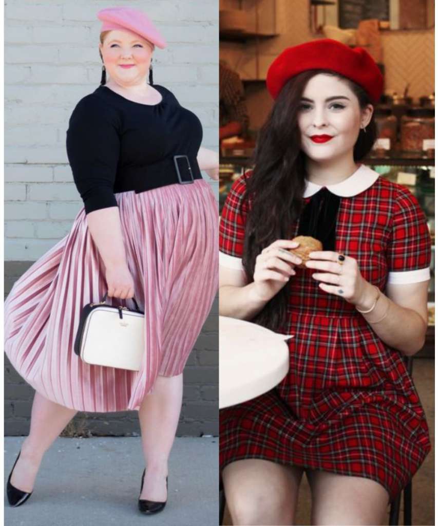 Christmas party fit with beret hats