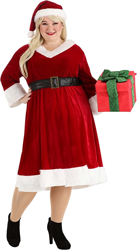 Mrs claus dress costume Amazon