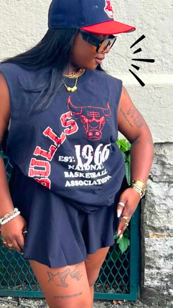freaknik black girl outfit black top