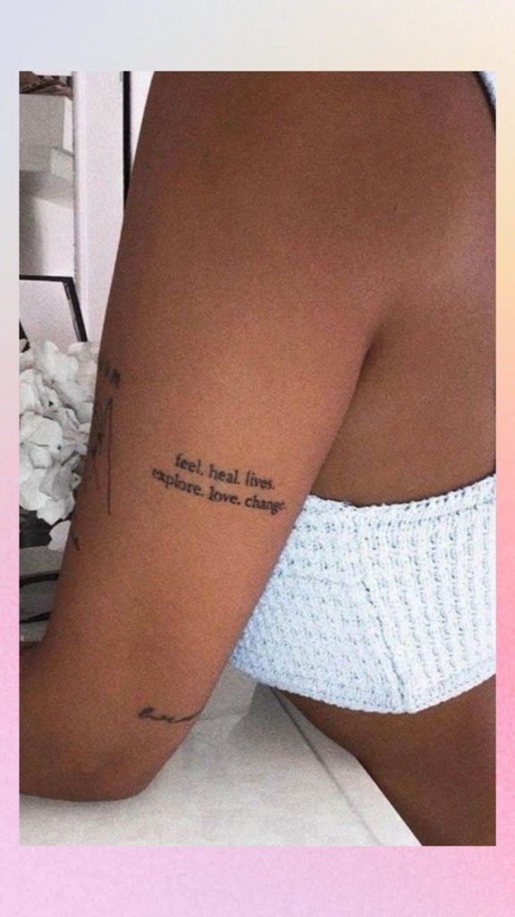 word tattoo classy