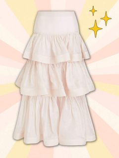 What to wear with a tiered skirt