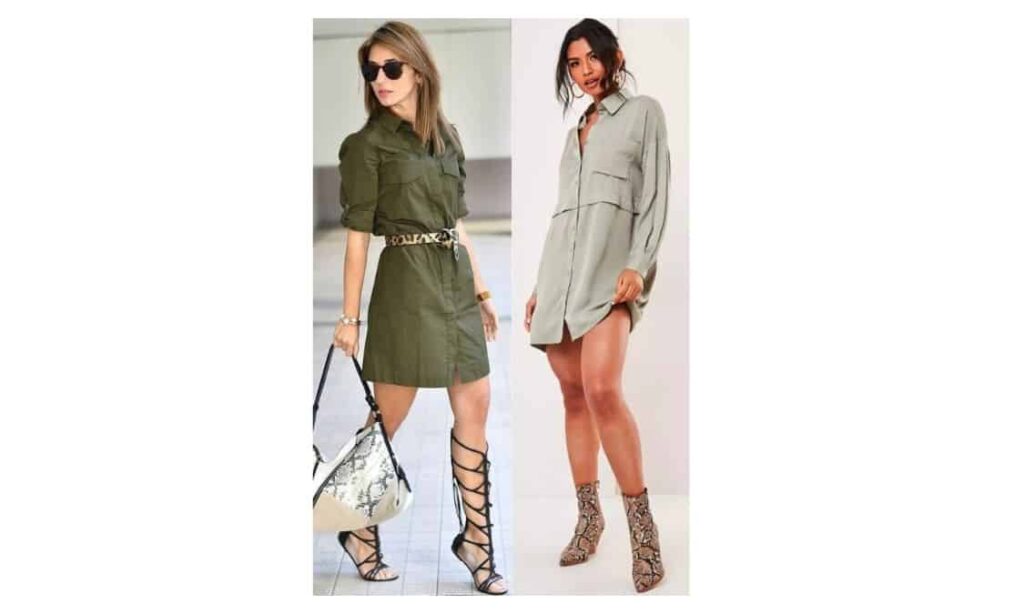 what to wear with a utility dress