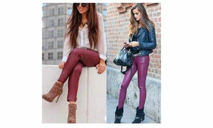 What to wear with plum leggings
