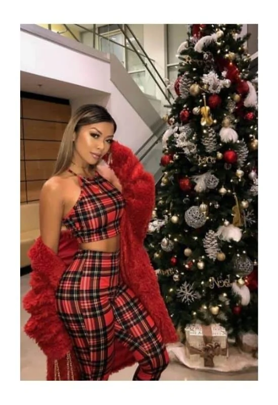 Christmas Red Tartan pants
