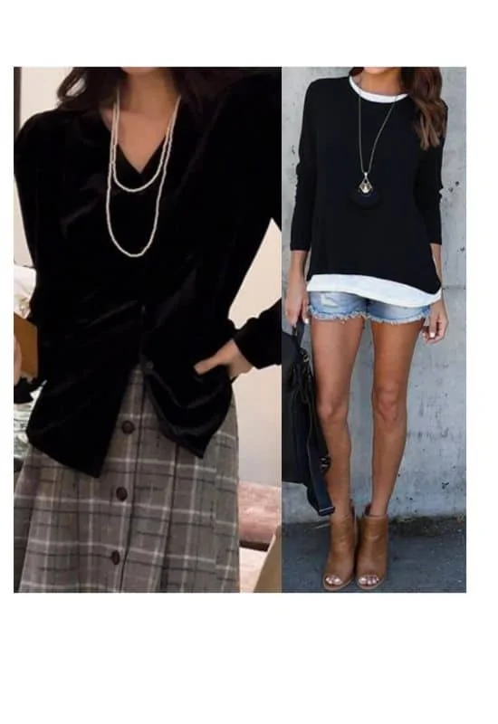 wear necklace with broad shoulder