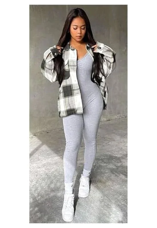 Shacket and jumpsuit outfit ideas
