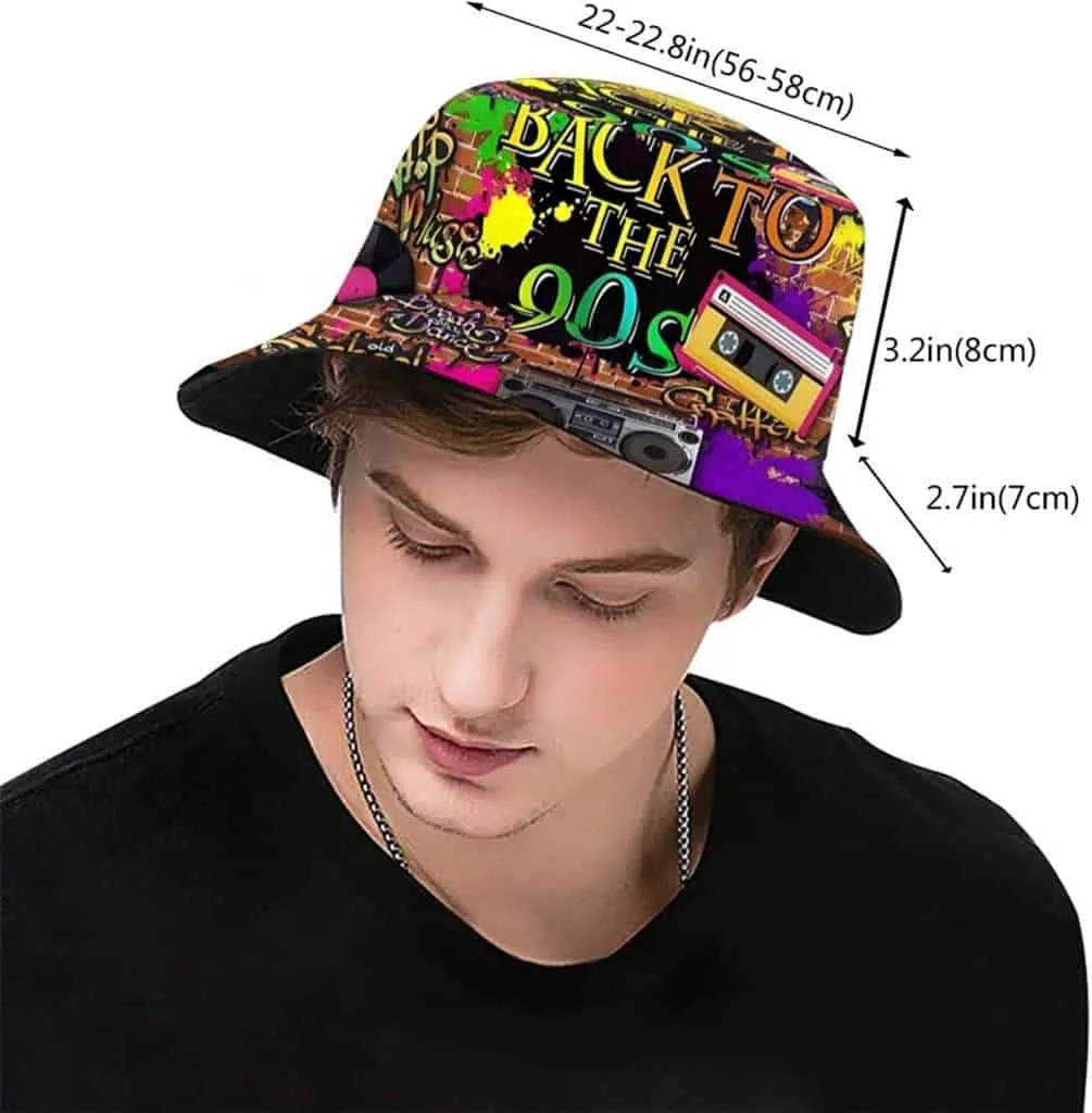 90 themed party hat