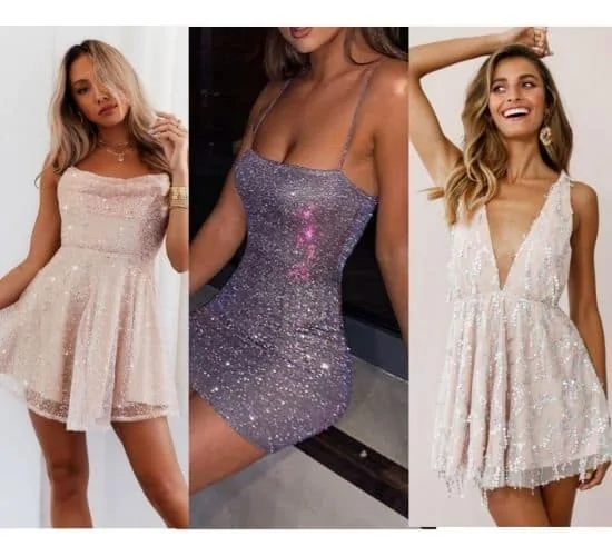 sequin dress birthday party outfit