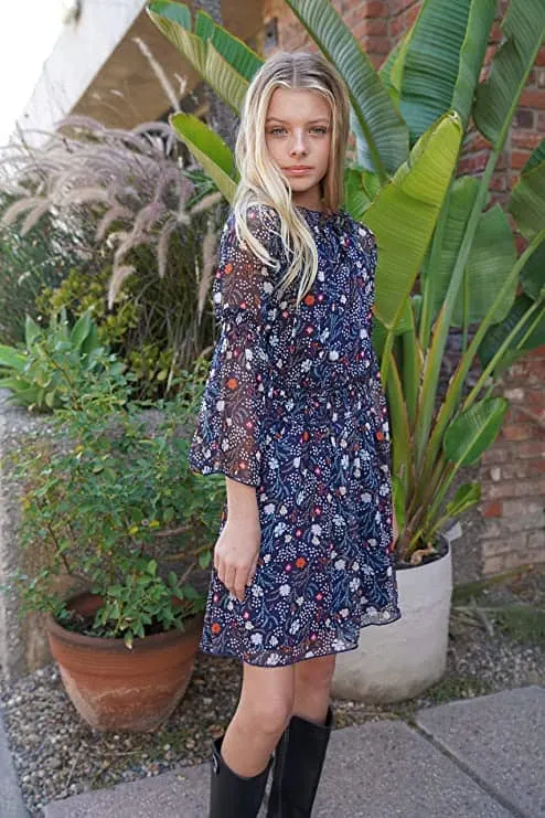 Floral Tween Formal Dress 

