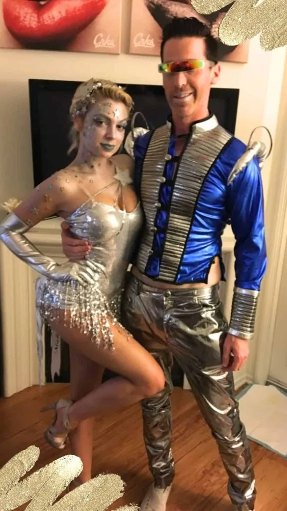 galaxy themed party outfit