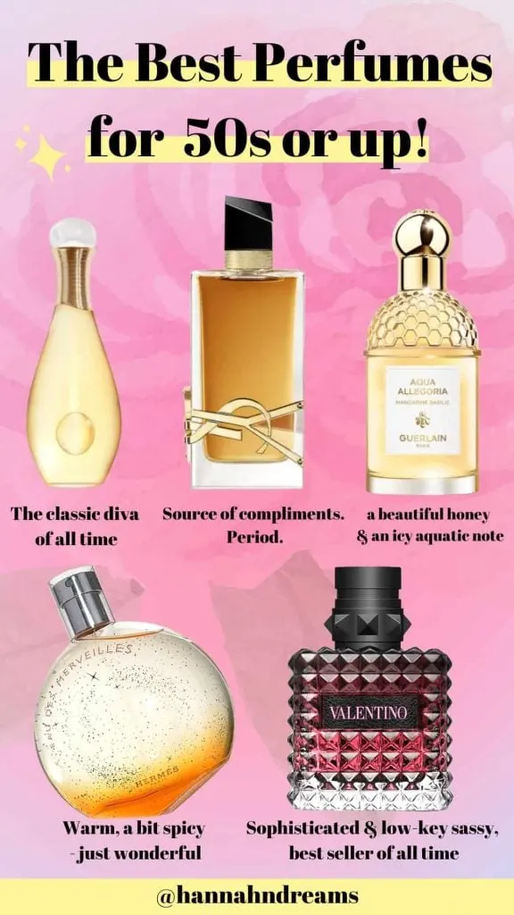 mature perfume for ladies 40s 50s