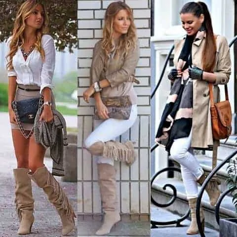 how to style fringe boots female