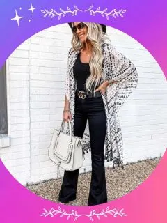 how to wear kimono with jeans