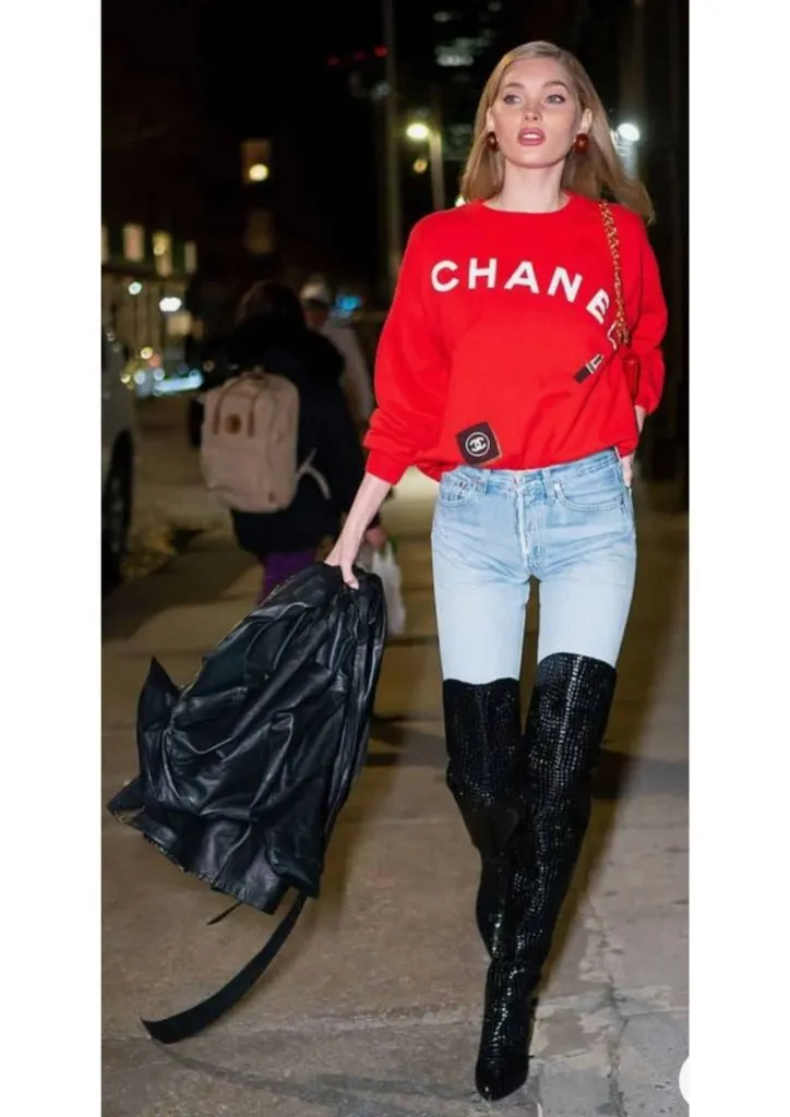 leather jacket and over knee boots outfits