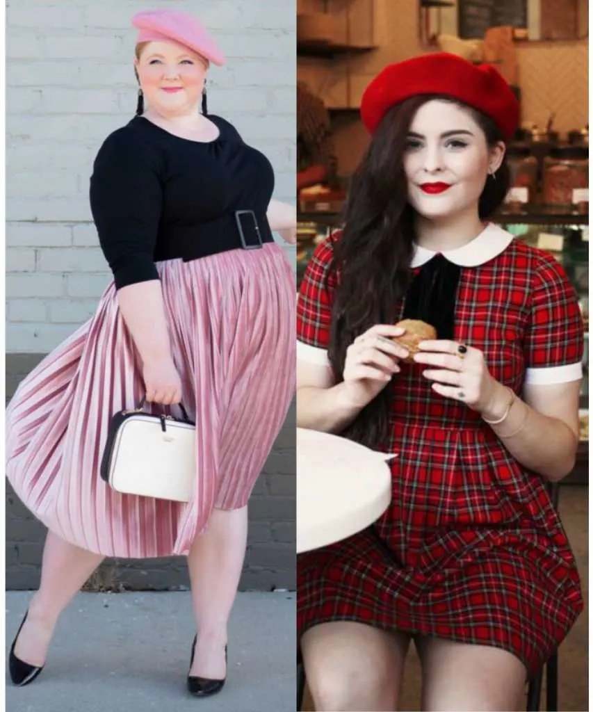 Christmas party fit with beret hats