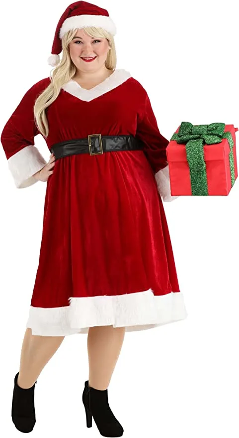 Mrs claus dress costume Amazon