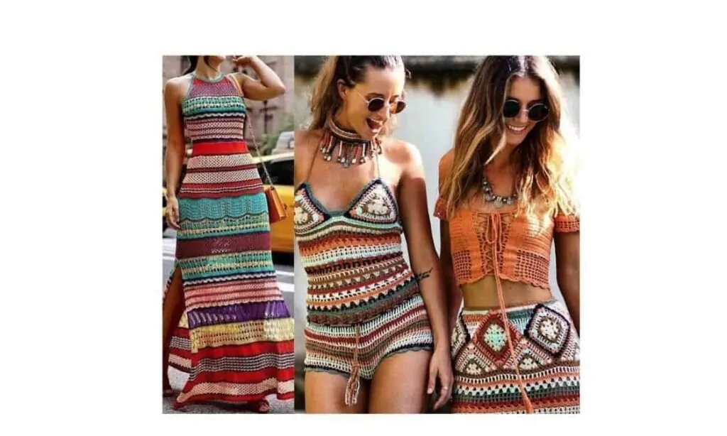 what to wear with a crochet skirt