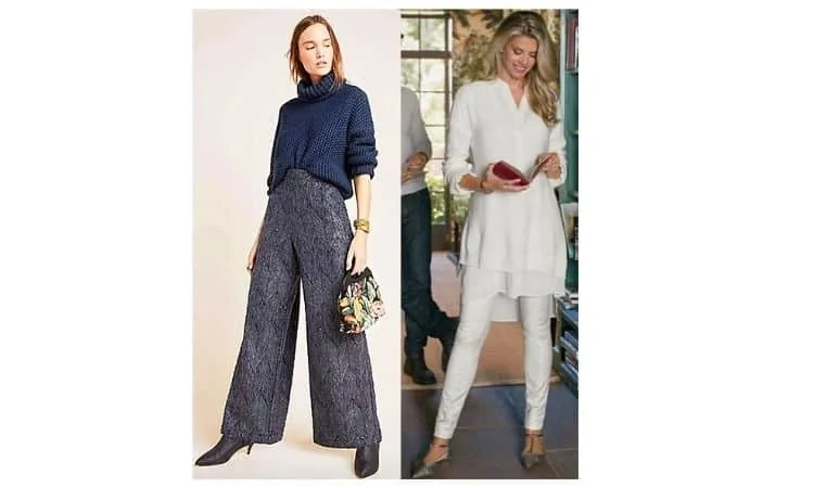 What to wear with jacquard pants 