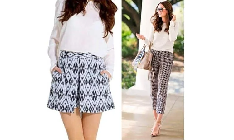 What to wear with jacquard pants 