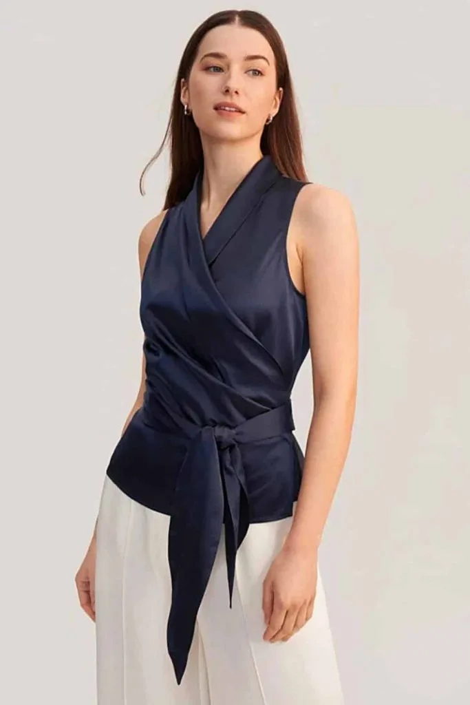 what to wear with silk pants