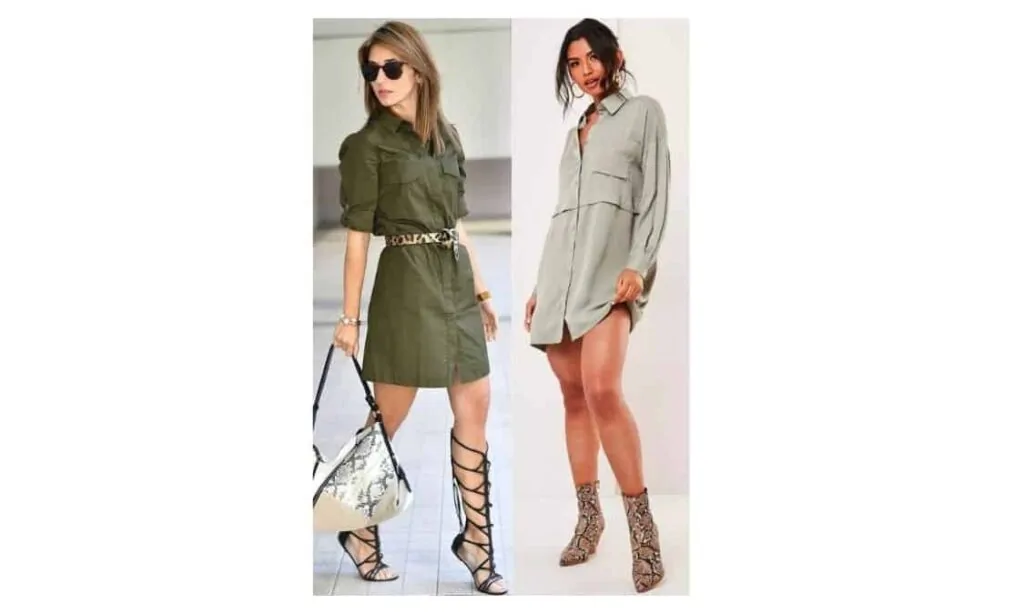 what to wear with a utility dress