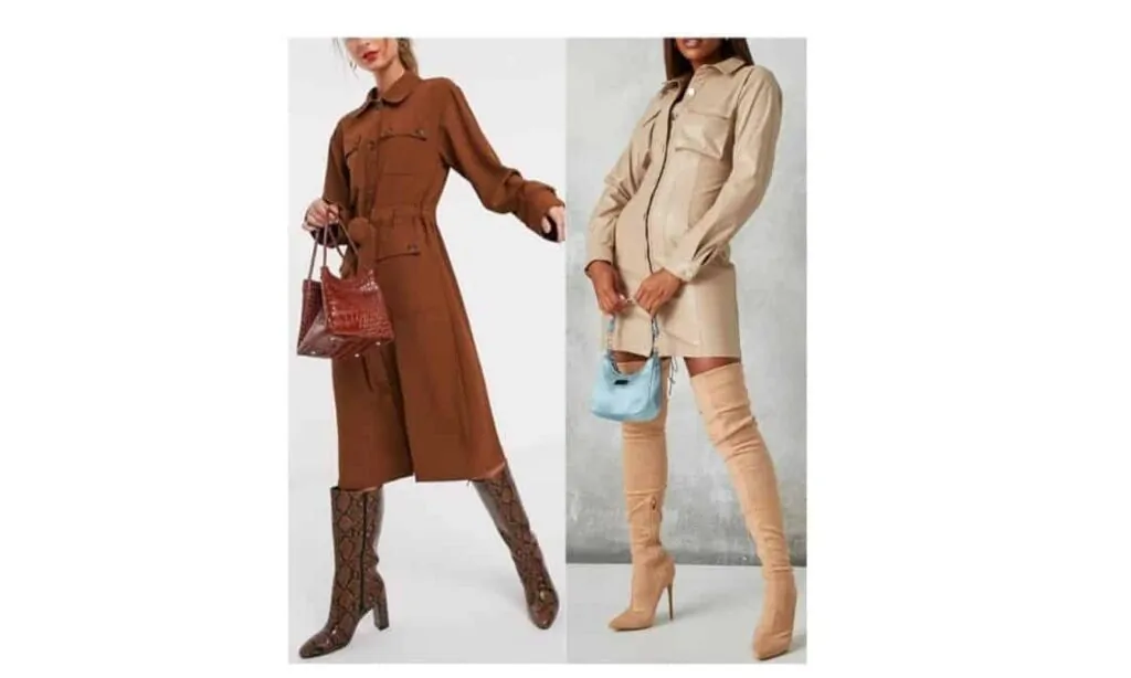 what to wear with a utility dress