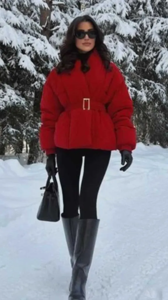 red wonderland winter party outfits